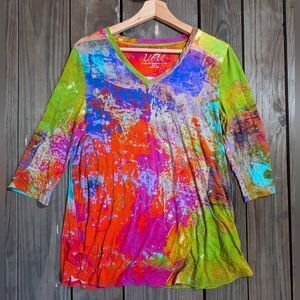 Vibrant Multicolor Long Sleeve Tee